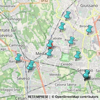 Mappa Via Sant'Agostino, 20821 Meda MB, Italia (2.645)