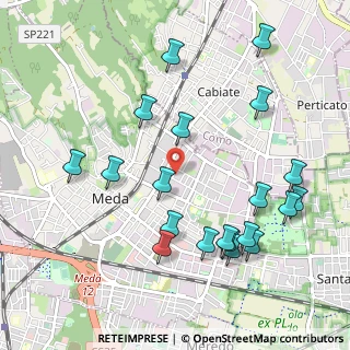 Mappa Via Sant'Agostino, 20821 Meda MB, Italia (1.132)