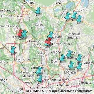 Mappa Via Sant'Agostino, 20821 Meda MB, Italia (10.112)