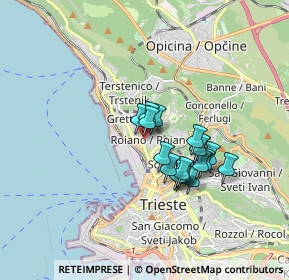 Mappa Via Lionello Stock, 34135 Trieste TS, Italia (1.29722)