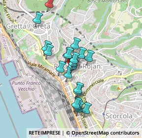 Mappa Via Lionello Stock, 34135 Trieste TS, Italia (0.349)