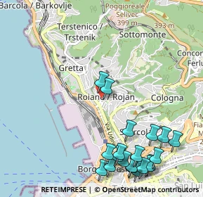 Mappa Via Lionello Stock, 34135 Trieste TS, Italia (1.361)