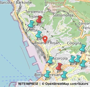 Mappa Via Lionello Stock, 34135 Trieste TS, Italia (1.30818)