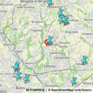 Mappa Via San Desiderio, 20856 Correzzana MB, Italia (3.14083)