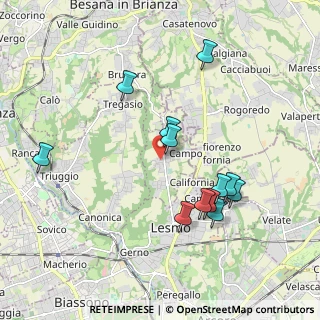 Mappa Via San Desiderio, 20856 Correzzana MB, Italia (1.9)