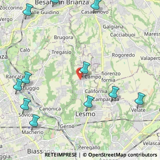 Mappa Via San Desiderio, 20856 Correzzana MB, Italia (3.02727)
