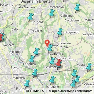 Mappa Via San Desiderio, 20856 Correzzana MB, Italia (3.1035)