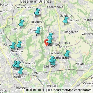 Mappa Via San Desiderio, 20856 Correzzana MB, Italia (2.465)