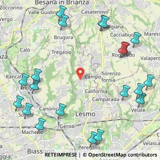 Mappa Via San Desiderio, 20856 Correzzana MB, Italia (3.097)