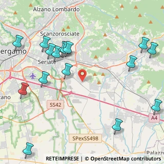 Mappa Via Sicilia, 24060 Brusaporto BG, Italia (5.63529)