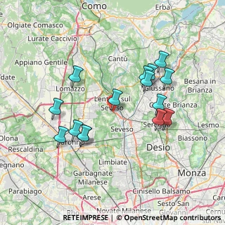 Mappa Via Pastrengo, 20823 Lentate sul Seveso MB, Italia (7.08133)