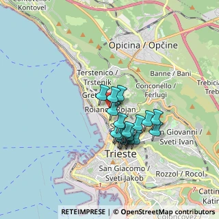 Mappa Via Sant'Ermacora, 34135 Trieste TS, Italia (1.30737)