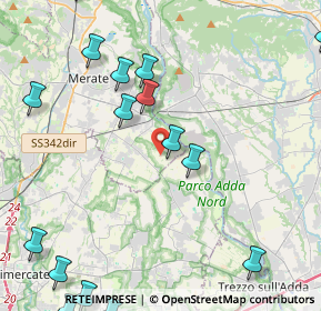 Mappa Via Boschi, 23878 Verderio superiore LC, Italia (5.99412)