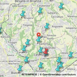 Mappa Via Martin Luther King, 20856 Correzzana MB, Italia (3.1025)