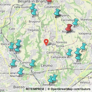Mappa Via Martin Luther King, 20856 Correzzana MB, Italia (3.0795)