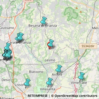 Mappa Via Martin Luther King, 20856 Correzzana MB, Italia (6.6825)
