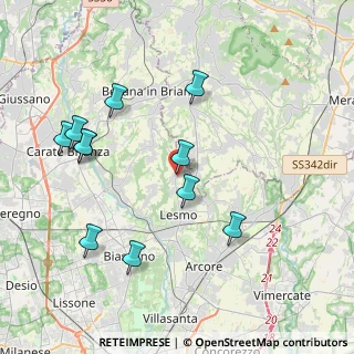 Mappa Via Martin Luther King, 20856 Correzzana MB, Italia (4.13455)