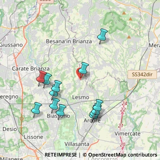 Mappa Via Martin Luther King, 20856 Correzzana MB, Italia (4.14231)