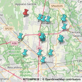Mappa Via Magistri Comacini, 22078 Turate CO, Italia (3.91722)