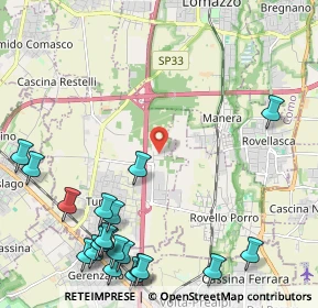 Mappa Via Magistri Comacini, 22078 Turate CO, Italia (3.007)