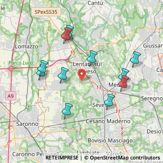 Mappa Via Gerbino, 20823 Lentate sul Seveso MB, Italia (4.00182)