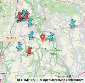 Mappa Via per Porto D'Adda, 23878 Verderio superiore LC, Italia (4.4875)