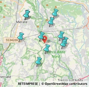 Mappa Via per Porto D'Adda, 23878 Verderio superiore LC, Italia (3.49091)
