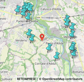 Mappa Via per Porto D'Adda, 23878 Verderio superiore LC, Italia (2.5585)