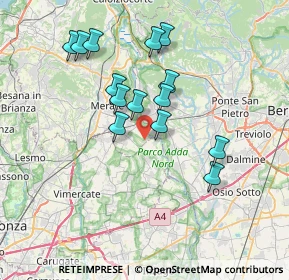 Mappa Via per Porto D'Adda, 23878 Verderio superiore LC, Italia (6.54429)