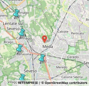 Mappa Piazza Alessandro Volta, 20821 Meda MB, Italia (3.67636)