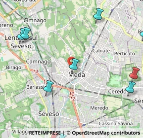 Mappa Piazza Alessandro Volta, 20821 Meda MB, Italia (3.19909)