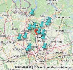 Mappa Piazza Alessandro Volta, 20821 Meda MB, Italia (10.49714)
