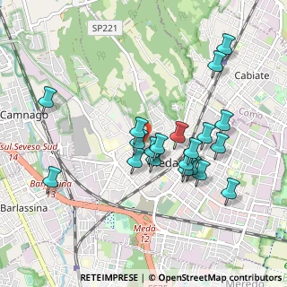 Mappa Piazza Alessandro Volta, 20821 Meda MB, Italia (0.878)