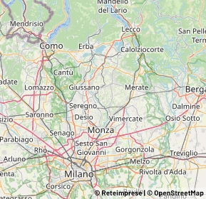 Mappa 20844 Triuggio MB, Italia (10.0695)