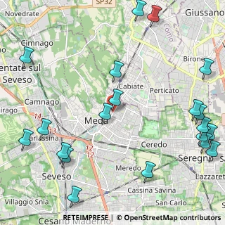 Mappa Viale Brianza, 20821 Meda MB, Italia (3.0225)