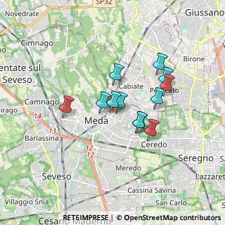 Mappa Viale Brianza, 20821 Meda MB, Italia (1.305)