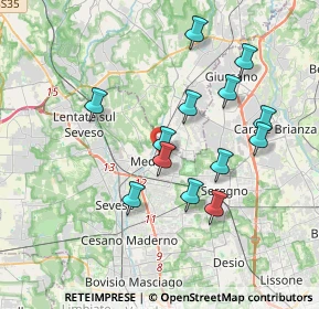 Mappa Via Brianza, 20821 Meda MB, Italia (3.42)