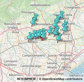 Mappa Via dei Morosini, 31050 Vedelago TV, Italia (10.26412)