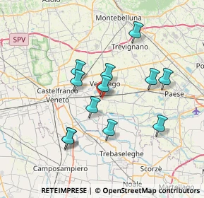 Mappa Via dei Morosini, 31050 Vedelago TV, Italia (6.38583)