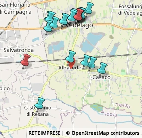 Mappa Via dei Morosini, 31050 Vedelago TV, Italia (2.167)