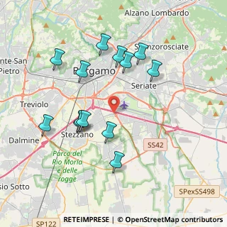 Mappa Via Portico, 24050 Bergamo BG, Italia (3.79077)