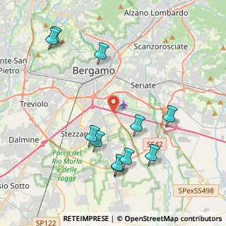 Mappa Via Portico, 24050 Bergamo BG, Italia (4.49545)