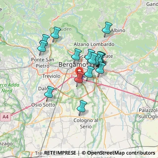 Mappa Via Portico, 24050 Bergamo BG, Italia (5.76438)