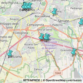 Mappa Via Portico, 24050 Bergamo BG, Italia (2.78583)