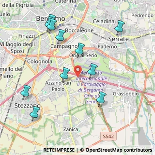 Mappa Via Portico, 24050 Bergamo BG, Italia (2.32364)