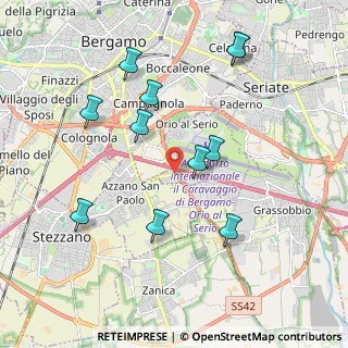 Mappa Via Portico, 24050 Bergamo BG, Italia (2)