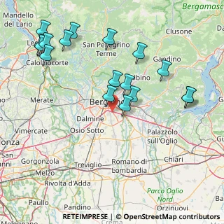 Mappa Via Portico, 24050 Bergamo BG, Italia (18.08706)