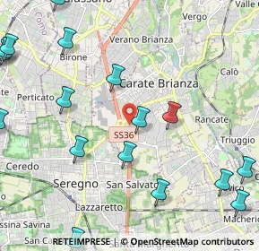 Mappa Via Tommaso Grossi, 20841 Seregno MB, Italia (2.93412)