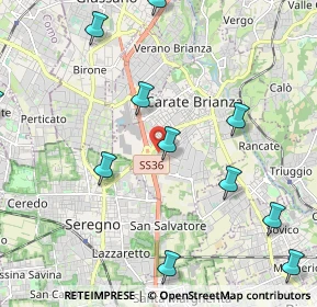 Mappa Via Tommaso Grossi, 20841 Seregno MB, Italia (2.58545)