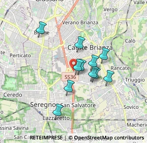 Mappa Via Tommaso Grossi, 20841 Seregno MB, Italia (1.33182)